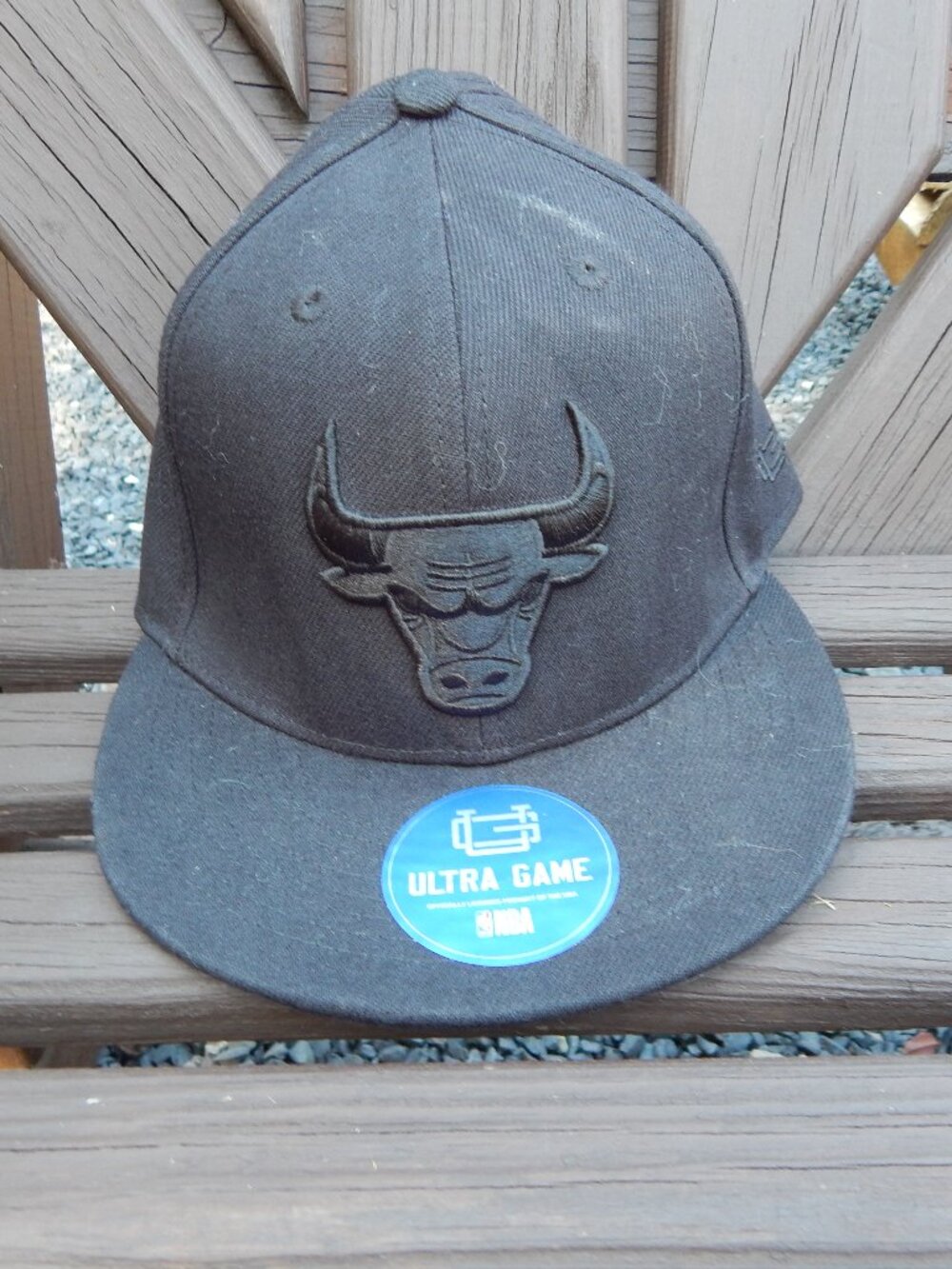 Chicago Bulls Ultra Game Hat – Triple Black Snapback NEW